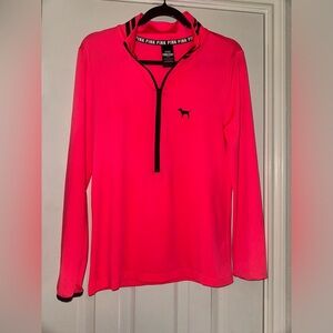 PINK Victoria’s Secret ULTIMATE Half-Zip Top Sz M